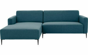 Afbeelding van een Goossens Bank Key West blauw, stof, 2-zits, modern design