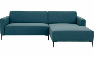 Afbeelding van een Goossens Bank Key West blauw, stof, 2-zits, modern design