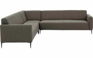 Afbeelding van een Goossens Bank Key West bruin, stof, 3-zits, modern design