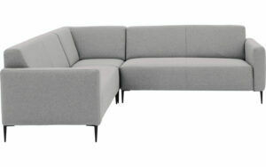 Afbeelding van een Goossens Bank Key West lichtgrijs, stof, 2,5-zits, modern design