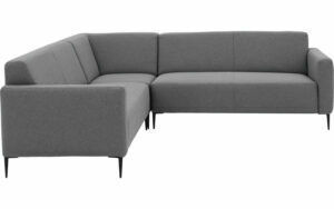 Afbeelding van een Goossens Bank Key West grijs, stof, 2,5-zits, modern design