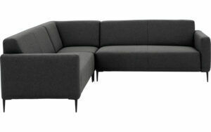 Afbeelding van een Goossens Bank Key West grijs, stof, 2,5-zits, modern design