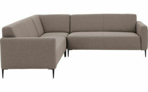 Afbeelding van een Goossens Bank Key West grijs, stof, 2,5-zits, modern design