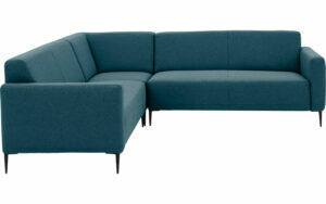 Afbeelding van een Goossens Bank Key West blauw, stof, 2,5-zits, modern design