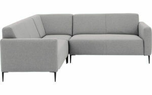 Afbeelding van een Goossens Bank Key West lichtgrijs, stof, 2-zits, modern design