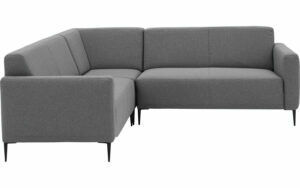 Afbeelding van een Goossens Bank Key West grijs, stof, 2-zits, modern design