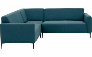 Afbeelding van een Goossens Bank Key West blauw, stof, 2-zits, modern design