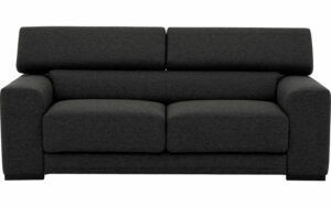 Afbeelding van een Goossens Bank Nora antraciet, stof, 2,5-zits, stijlvol landelijk