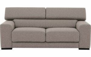 Afbeelding van een Goossens Bank Nora lichtgrijs, stof, 2,5-zits, stijlvol landelijk