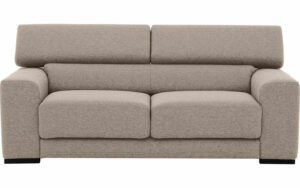 Afbeelding van een Goossens Bank Nora beige, stof, 2,5-zits, stijlvol landelijk