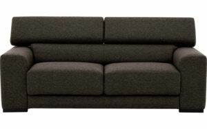 Afbeelding van een Goossens Bank Nora bruin, stof, 2,5-zits, stijlvol landelijk