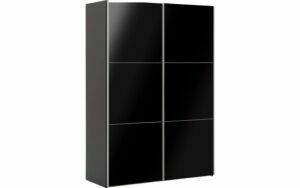 Afbeelding van een Goossens Kledingkast Easy Storage Sdk, 153 cm breed, 220 cm hoog, 2x 3 paneel glas schuifdeuren