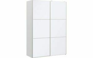 Afbeelding van een Goossens Kledingkast Easy Storage Sdk, 153 cm breed, 220 cm hoog, 2x 3 paneel glas schuifdeuren