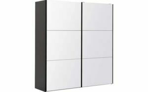Afbeelding van een Goossens Kledingkast Easy Storage Sdk, 203 cm breed, 220 cm hoog, 2x 3 paneel glas schuifdeuren