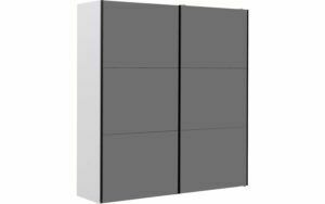 Afbeelding van een Goossens Kledingkast Easy Storage Sdk, 203 cm breed, 220 cm hoog, 2x 3 paneel glas schuifdeuren