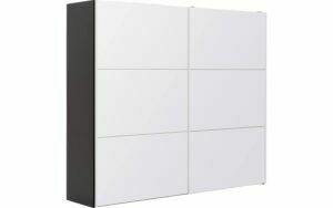 Afbeelding van een Goossens Kledingkast Easy Storage Sdk, 203 cm breed, 220 cm hoog, 2x 3 paneel glas schuifdeuren