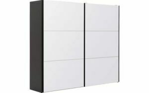 Afbeelding van een Goossens Kledingkast Easy Storage Sdk, 203 cm breed, 220 cm hoog, 2x 3 paneel glas schuifdeuren