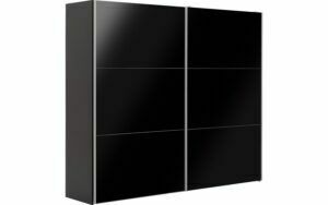 Afbeelding van een Goossens Kledingkast Easy Storage Sdk, 253 cm breed, 220 cm hoog, 2x 3 paneel glas schuifdeuren