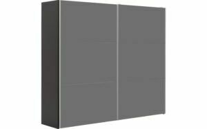 Afbeelding van een Goossens Kledingkast Easy Storage Sdk, 253 cm breed, 220 cm hoog, 2x 3 paneel glas schuifdeuren