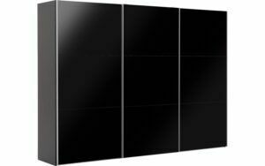 Afbeelding van een Goossens Kledingkast Easy Storage Sdk, 303 cm breed, 220 cm hoog, 3x 3 paneel glas schuifdeuren