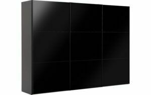 Afbeelding van een Goossens Kledingkast Easy Storage Sdk, 303 cm breed, 220 cm hoog, 3x 3 paneel glas schuifdeuren