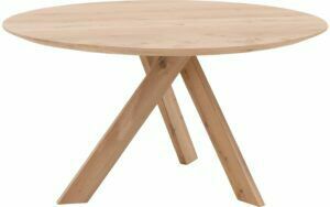 Afbeelding van een Goossens Eettafel Het Gesprek, Rond 130 x 130 cm