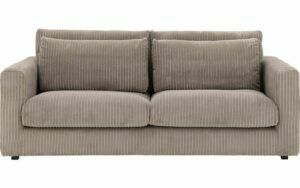 Afbeelding van een Goossens Bank Ravenia bruin, stof, 3-zits, stijlvol landelijk