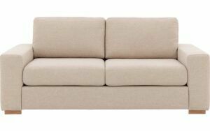 Afbeelding van een Goossens Bank Lucca wit, stof, 2,5-zits, stijlvol landelijk