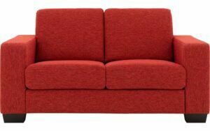Afbeelding van een Goossens Bank N-joy Divana rood, stof, 2-zits, stijlvol landelijk