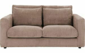 Afbeelding van een Goossens Bank Ravenia bruin, stof, 2-zits, stijlvol landelijk