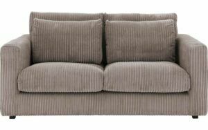 Afbeelding van een Goossens Bank Ravenia bruin, stof, 2-zits, stijlvol landelijk