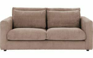 Afbeelding van een Goossens Bank Ravenia bruin, stof, 2,5-zits, stijlvol landelijk