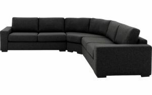 Afbeelding van een Goossens Bank Lucca antraciet, stof, 2,5-zits, stijlvol landelijk