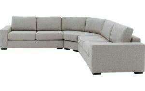 Afbeelding van een Goossens Bank Lucca grijs, stof, 2,5-zits, stijlvol landelijk