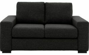 Afbeelding van een Goossens Bank Lucca grijs, stof, 2-zits, stijlvol landelijk