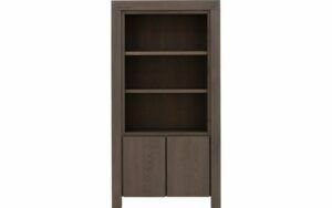 Afbeelding van een Goossens Boekenkast Clear, 100 cm breed, 2 deuren, 3 open vakken