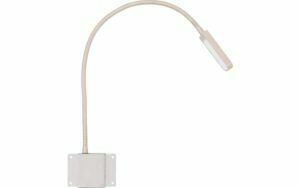 Afbeelding van een Goossens Verlichting Tbv Hoofdbord Light, Model e = chroom flex rechthoekig (set van 2 stuks) led