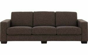 Afbeelding van een Goossens Bank N-joy Divana bruin, stof, 4-zits, stijlvol landelijk