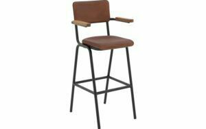 Afbeelding van een Goossens Barstoel Chaplin, Met arm