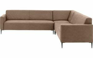 Afbeelding van een Goossens Bank Key West bruin, micro leer, 3-zits, modern design