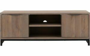 Afbeelding van een Goossens Tv Meubel Max, 2 deuren 1 open vak 40 cm diep