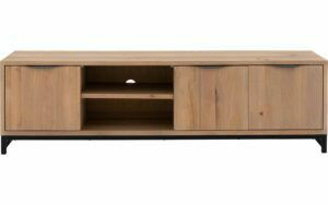 Afbeelding van een Goossens Tv Meubel Max, 3 deuren 1 open vak 40 cm diep