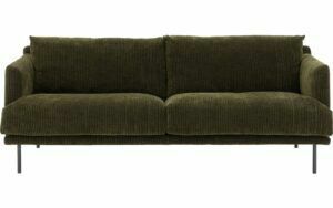 Afbeelding van een Goossens Bank Luxor Stof groen, stof, 2,5-zits, modern design