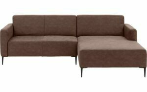 Afbeelding van een Goossens Bank Key West bruin, micro leer, 2-zits, modern design