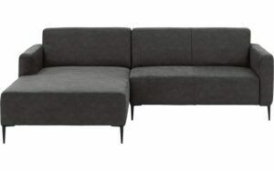 Afbeelding van een Goossens Bank Key West antraciet, micro leer, 2-zits, modern design