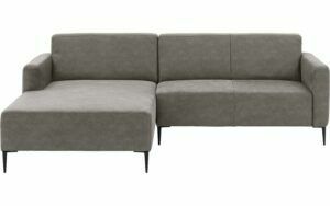 Afbeelding van een Goossens Bank Key West grijs, micro leer, 2-zits, modern design