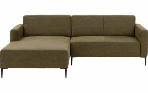 Afbeelding van een Goossens Bank Key West groen, micro leer, 2-zits, modern design