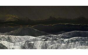 Afbeelding van een Goossens Schilderij Travel Stories, 94 x 48 cm