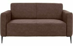 Afbeelding van een Goossens Bank Key West bruin, micro leer, 2-zits, modern design