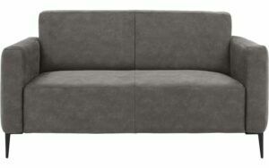 Afbeelding van een Goossens Bank Key West grijs, micro leer, 2-zits, modern design